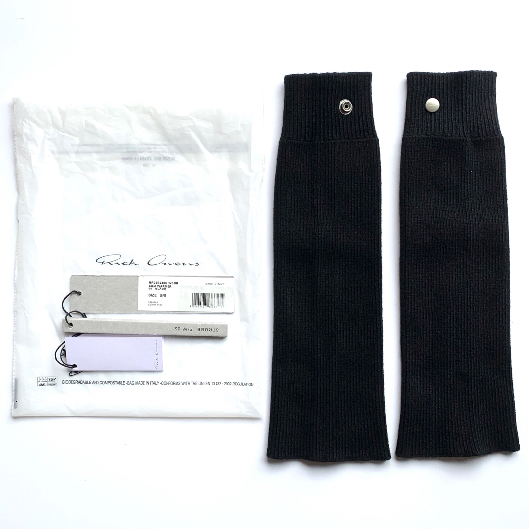 新品未使用 RICK OWENS 22AW ARM WARMER BLACK