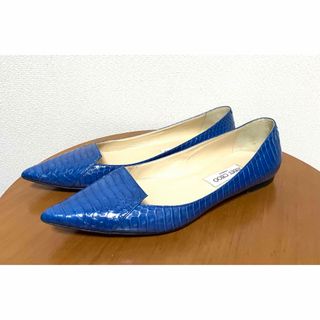 ジミーチュウ(JIMMY CHOO)の美品  JIMMY CHOO ジミーチュウ  フラット パンプス (ハイヒール/パンプス)