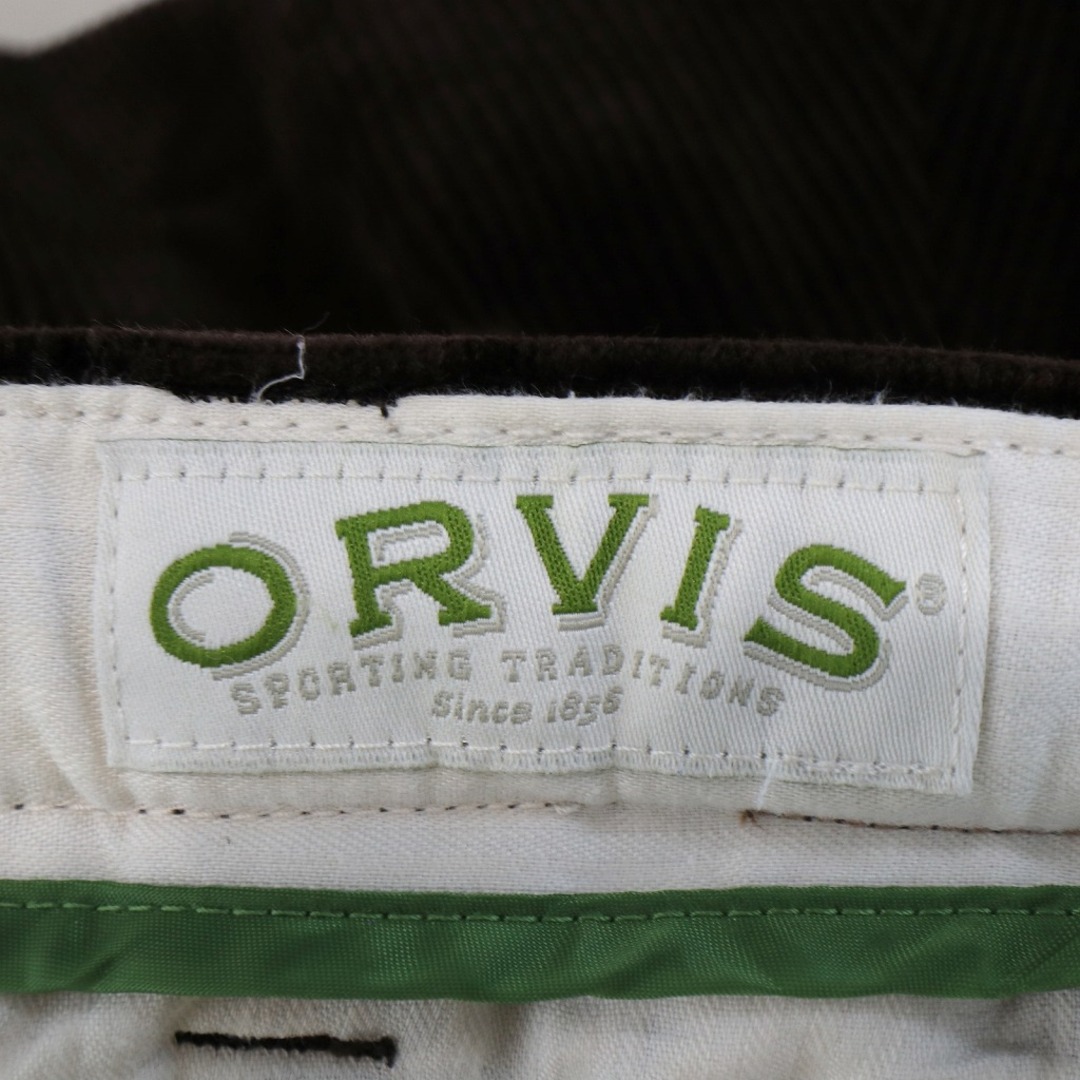 2000年代 ORVIS オービス コーデュロイパンツ アウトドア ジッパーフライ ブラウン (メンズ 36)   O4795 6