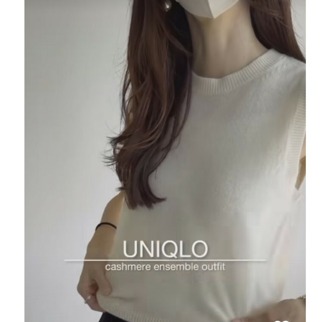 ユニクロシー UNIQLO C カシミヤクルーネックショートセーター