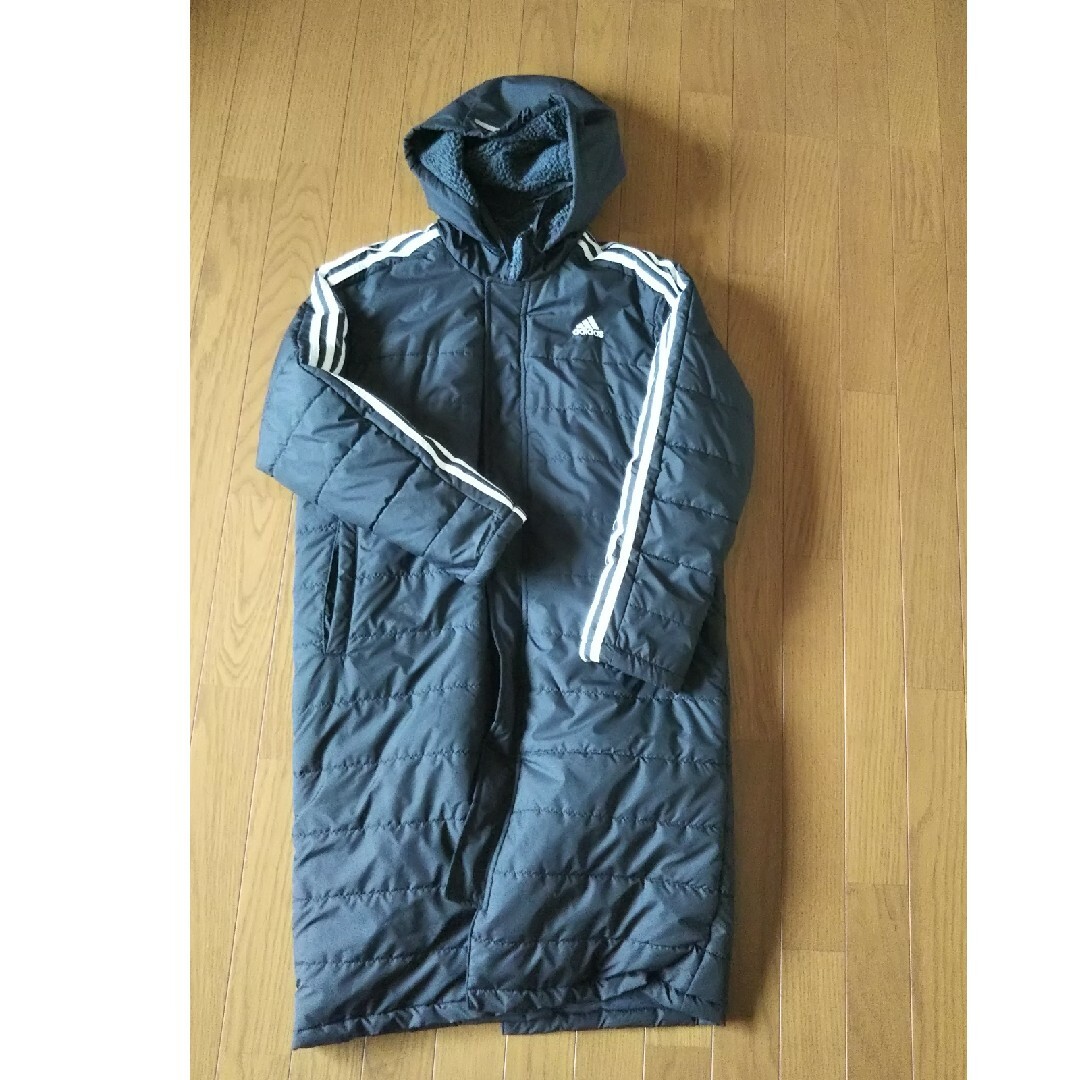 adidas(アディダス)のadidas ジュニア ベンチコート 160cm キッズ/ベビー/マタニティのキッズ服男の子用(90cm~)(コート)の商品写真