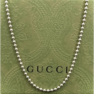 グッチ(Gucci)の正規品 グッチ ボールチェーンネックレス シルバー925 ドッグタグチェーン(ネックレス)