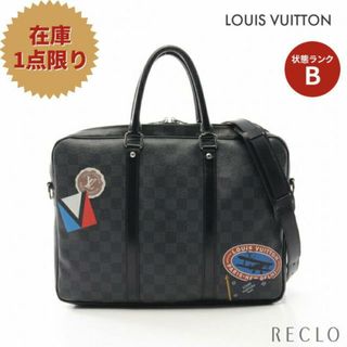 ルイヴィトン(LOUIS VUITTON)のポルトドキュマン ヴォワヤージュ PM  LVリーグ モノグラムグラフィット ブリーフケース ビジネスバッグ PVC レザー ブラック マルチカラー 2WAY(ビジネスバッグ)