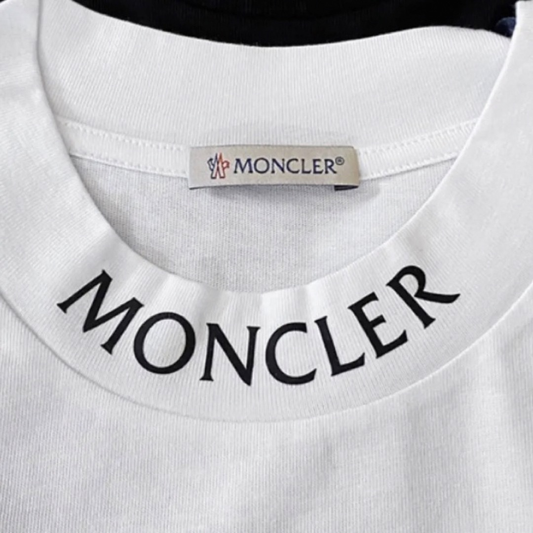 ★最新作★ MONCLER Tシャツ Ｓ　モンクレール ホワイト ワッペン 完売仕様