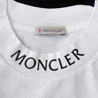 新作 モンクレール MONCLER  メンズ ワッペン Tシャツ ホワイト