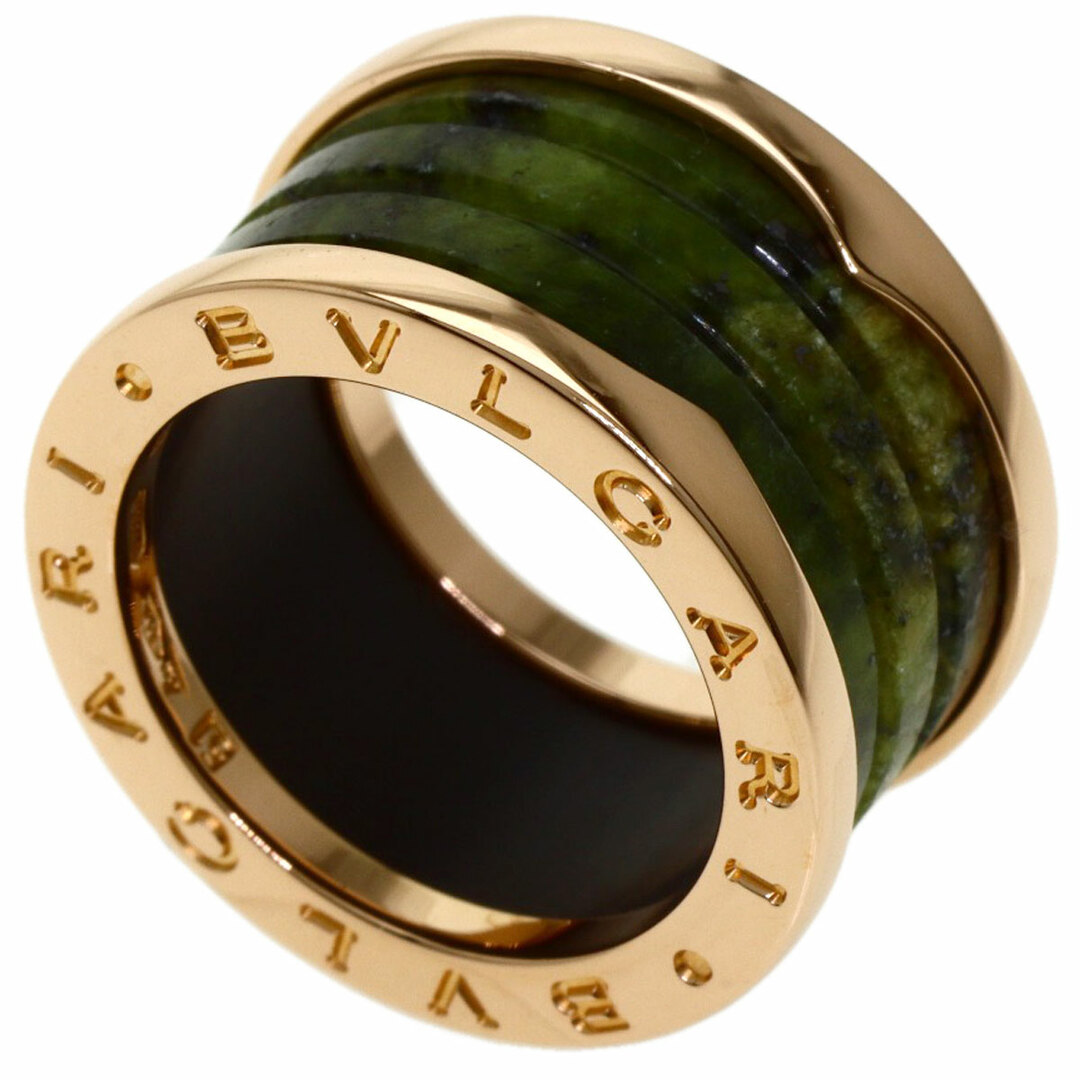 BVLGARI(ブルガリ)のBVLGARI B-zero1 ビーゼロワン ボーエナイトグリーン 4バンド #51 リング・指輪 K18PG レディース レディースのアクセサリー(リング(指輪))の商品写真