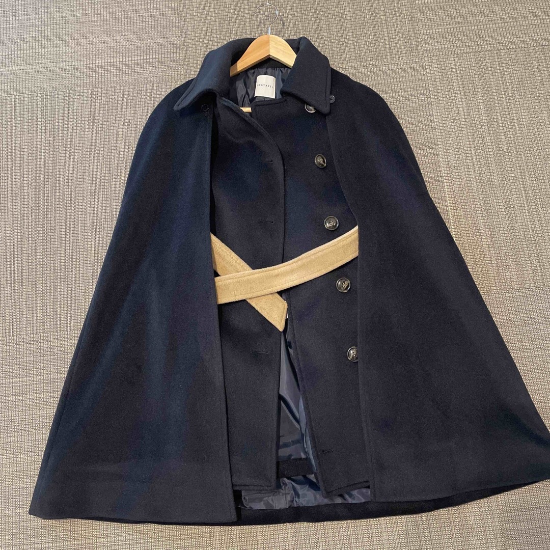 REDYAZEL(レディアゼル)のウールケープコート　NOKKO様購入済 レディースのジャケット/アウター(その他)の商品写真