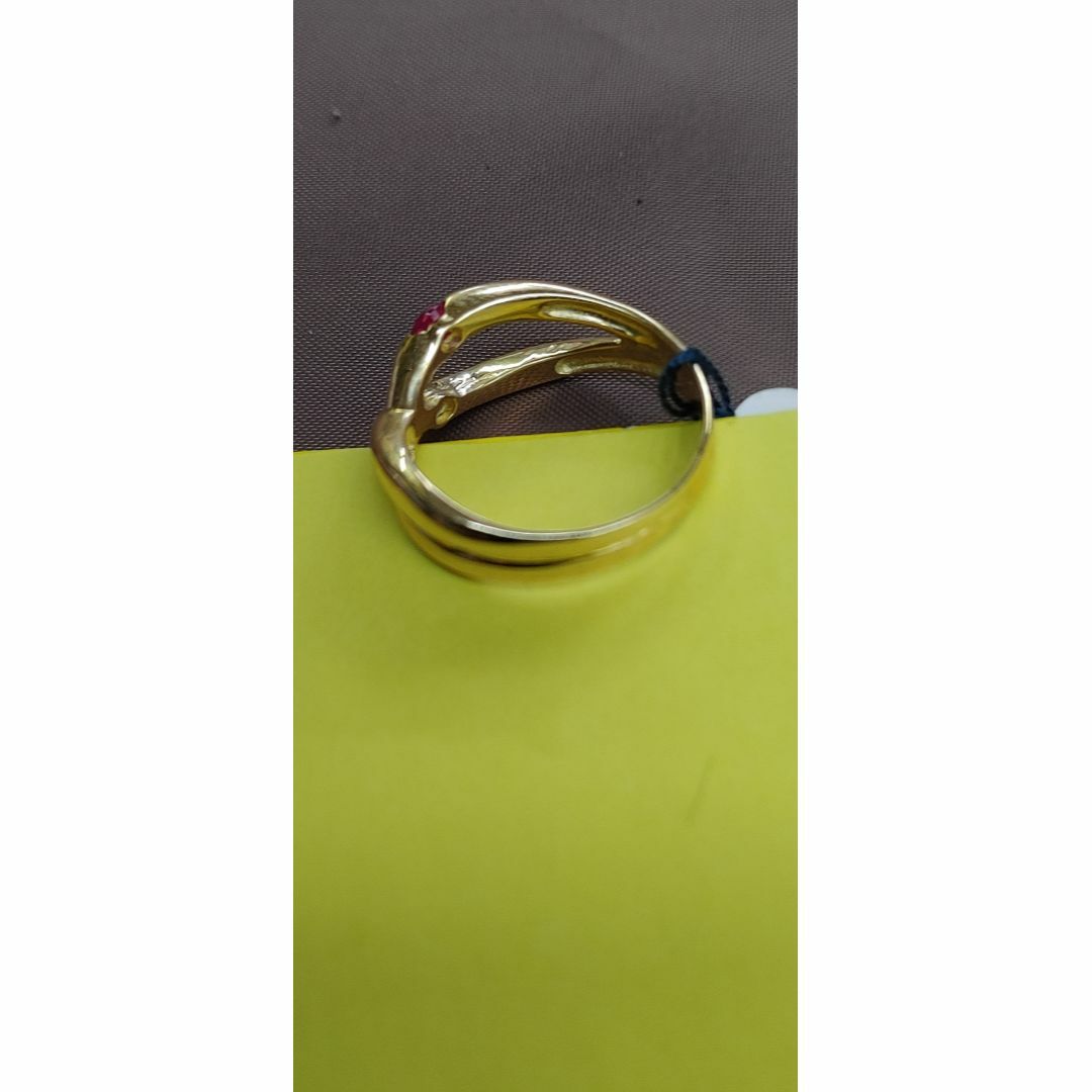 K18ピンクトルマリンダイヤファッションリング☆ レディースのアクセサリー(リング(指輪))の商品写真