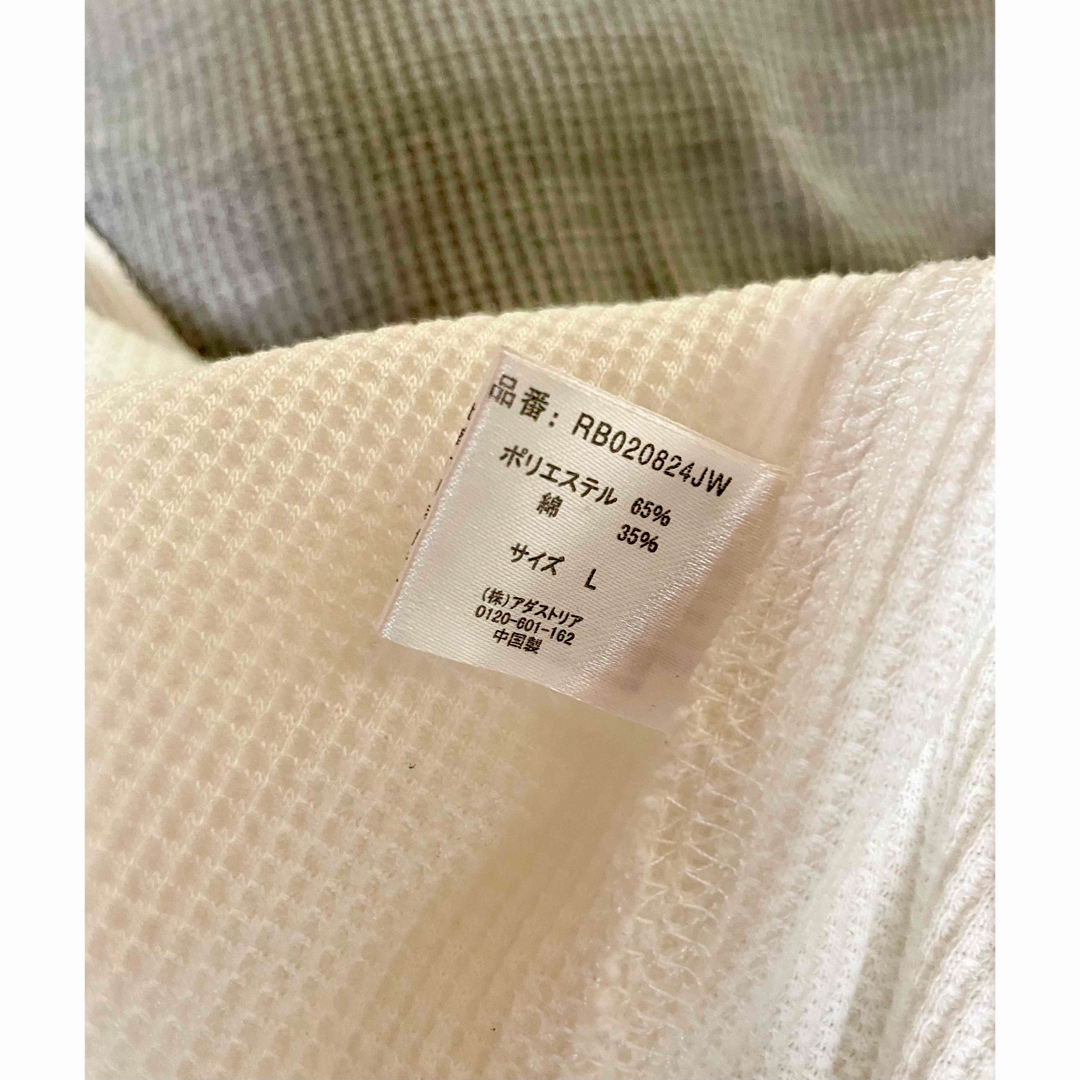 RAGEBLUE(レイジブルー)のRAGEBLUE ワッフル五分袖 ロンT メンズのトップス(Tシャツ/カットソー(半袖/袖なし))の商品写真