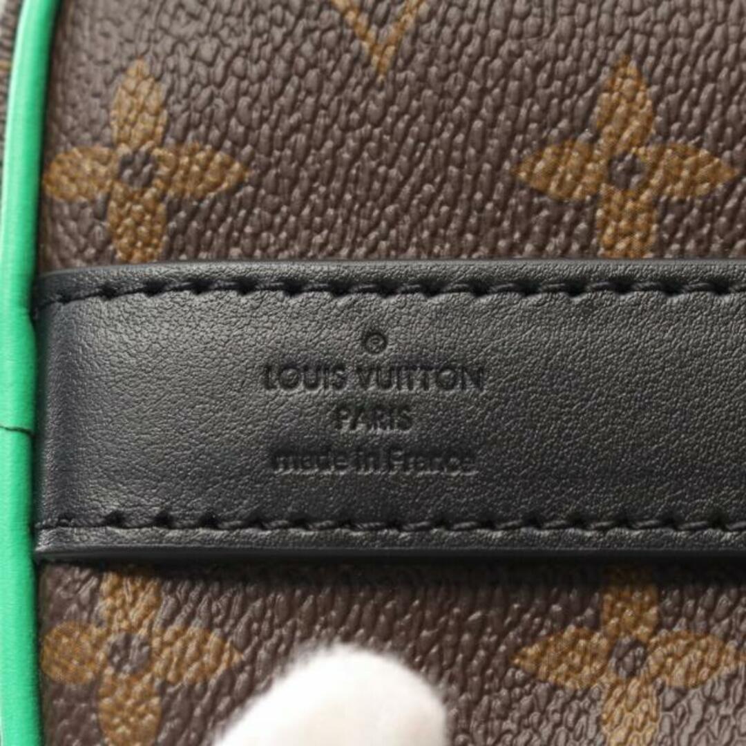LOUIS VUITTON(ルイヴィトン)のキーポル バンドリエール25 モノグラムマカサー ヴェールマント ハンドバッグ PVC レザー ブラウン ブラック グリーン 2WAY メンズのバッグ(その他)の商品写真