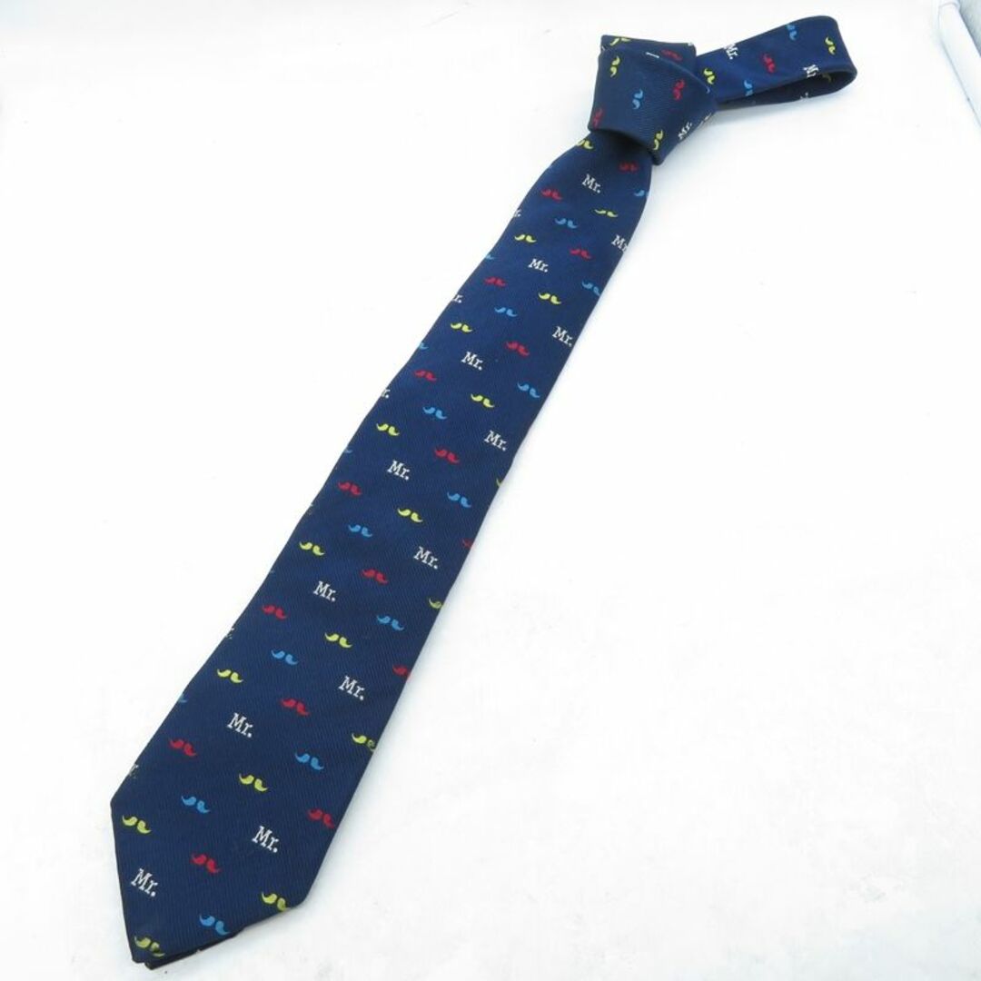 ネクタイ Mr.BATHING APE SILK TIE NAVY