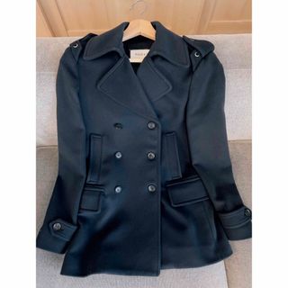 【国内正規店購入】美品 グッチ コート レディース ピーコート ダークネイビー