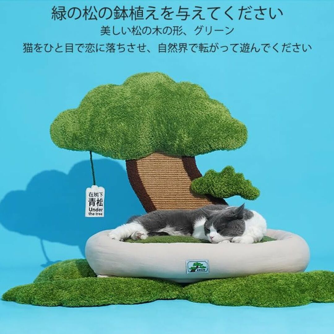 PET-ZEZE 猫 ベッド 猫ハウス 猫ベッド キャットタワー ミニ 猫つめと