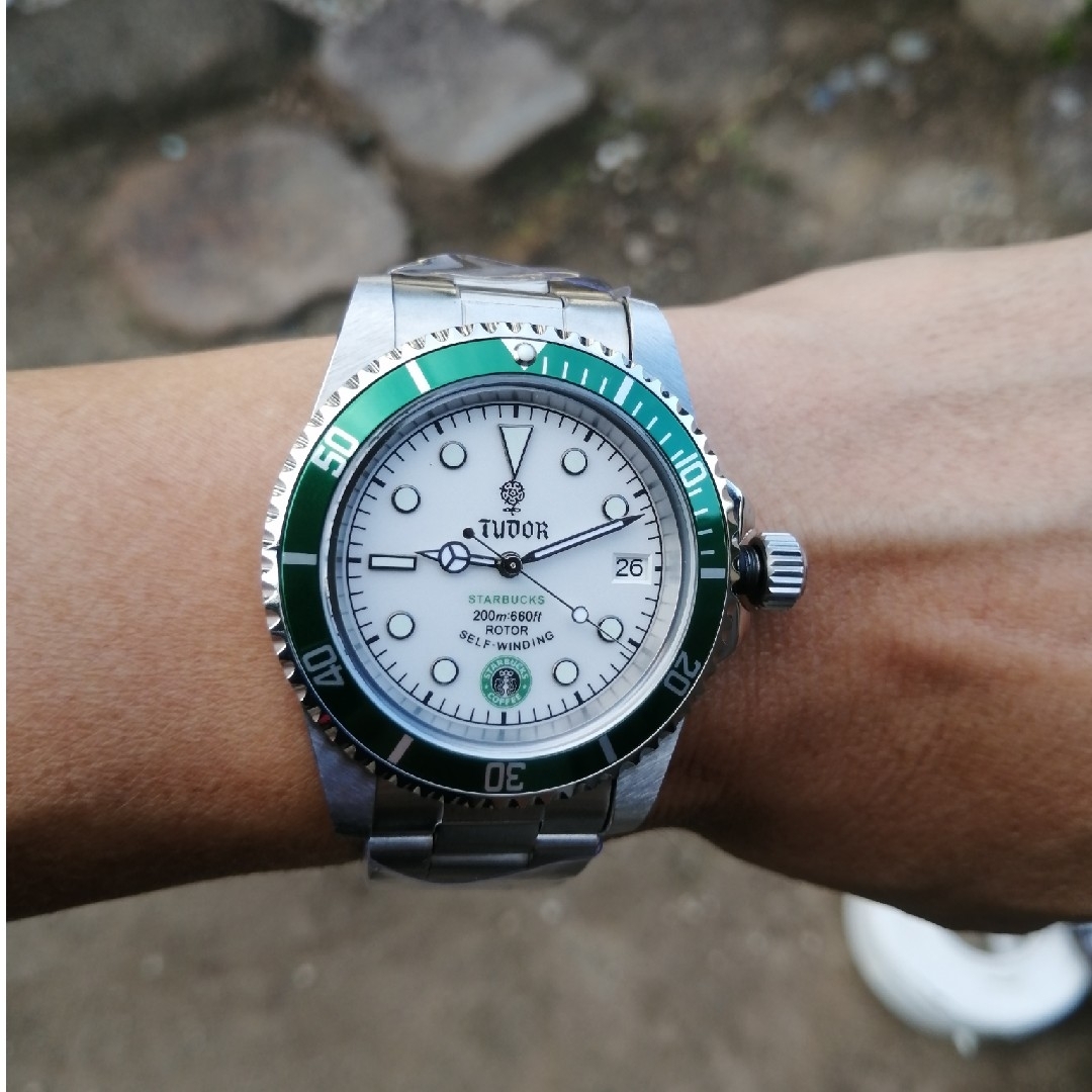 tudor ビンテージ調サブマリーナカスタム　サファイアガラス　未使用