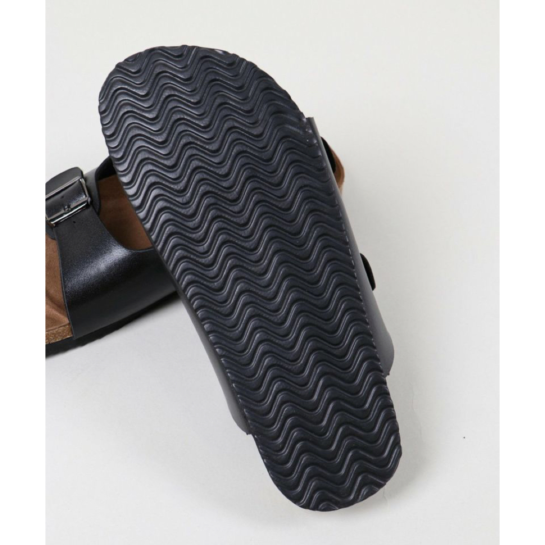 フェイクレザーダブルベルトサンダル 27〜27.5cm メンズの靴/シューズ(サンダル)の商品写真