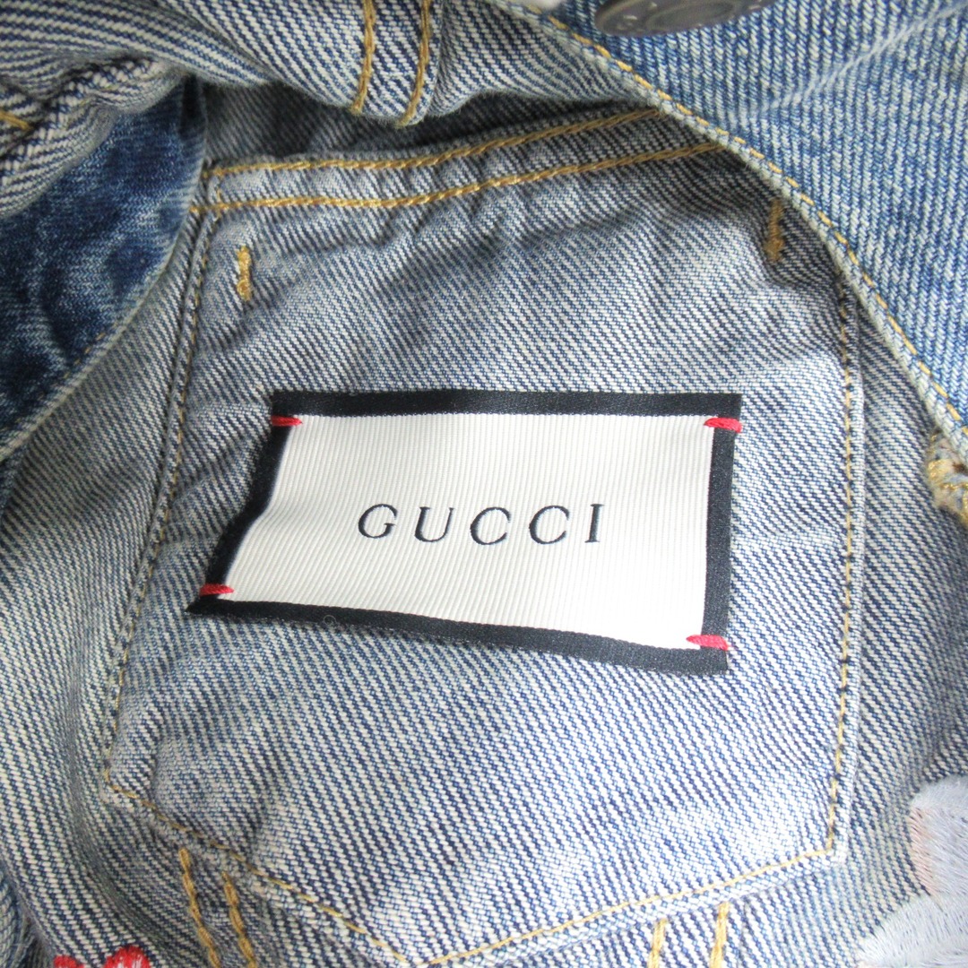 Gucci - グッチ デニム刺繍ジャケット デニムジャケットの通販 by