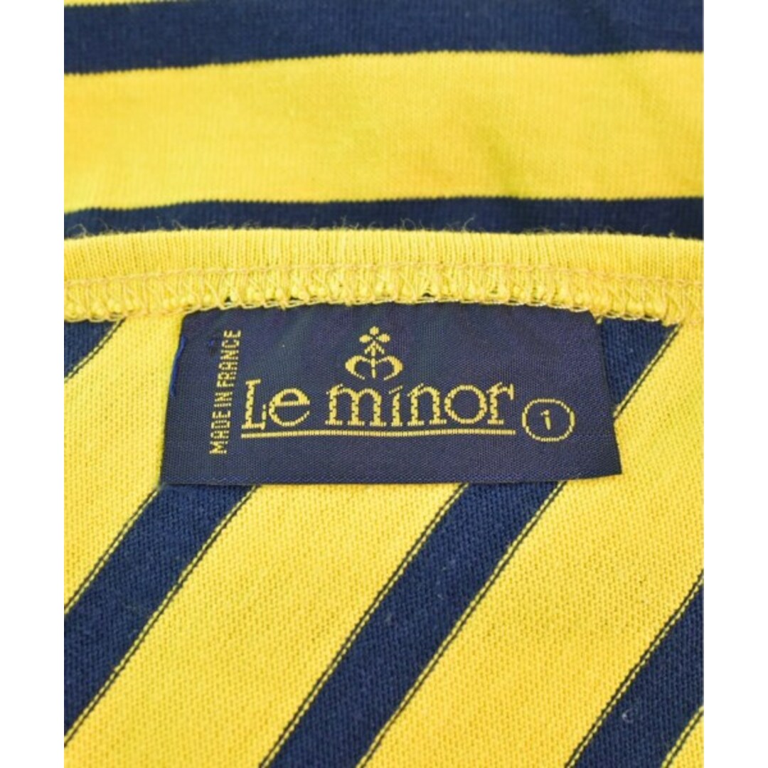 Le Minor(ルミノア)のLe minor ルミノア ワンピース F 黄x紺(ボーダー) 【古着】【中古】 レディースのワンピース(ひざ丈ワンピース)の商品写真