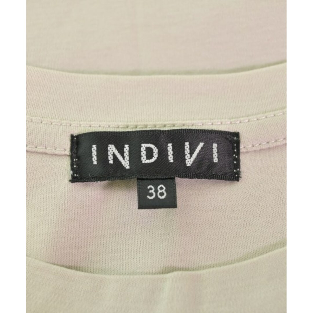 INDIVI(インディヴィ)のINDIVI インディヴィ Tシャツ・カットソー 38(M位) ベージュ 【古着】【中古】 レディースのトップス(カットソー(半袖/袖なし))の商品写真