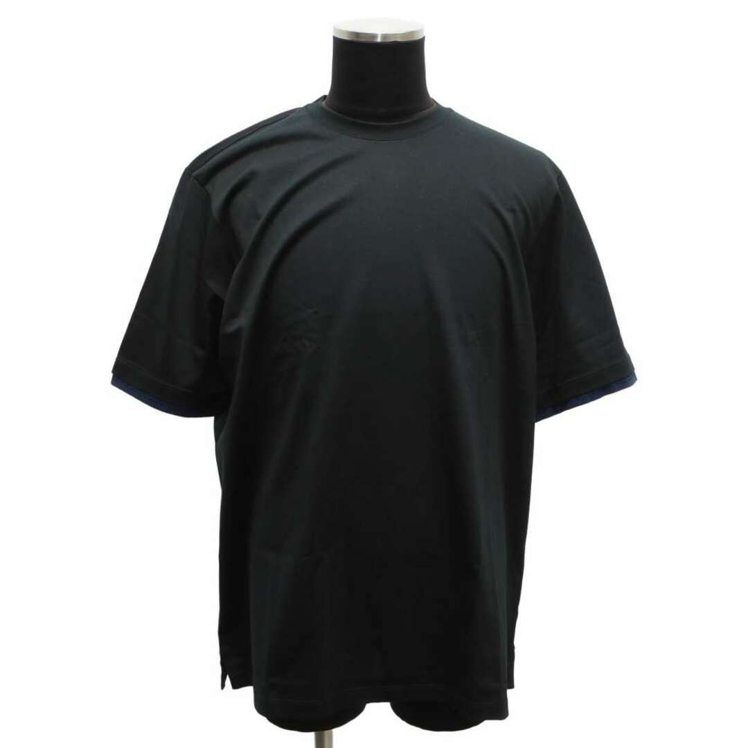 エルメス Tシャツ サドルステッチ コットン メンズサイズXL HERMES トップス 黒メンズ