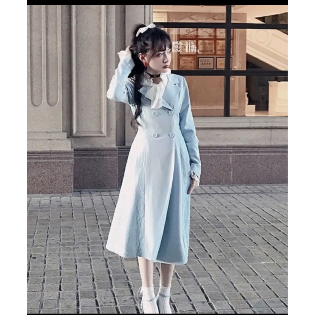 Bobon21 - bobon21 トレンチコート サックス ブルーの通販 by nnnnn