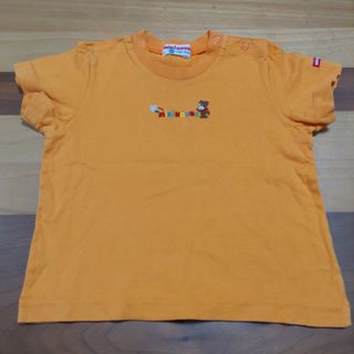 ミキハウス(mikihouse)の90cm【ミキハウス】半袖　ロゴ　Tシャツ(Tシャツ/カットソー)