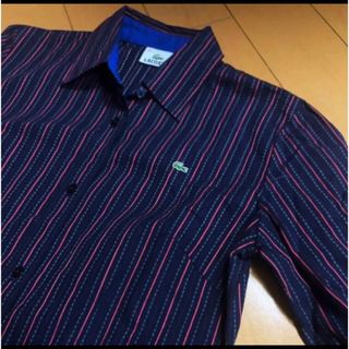 ラコステ(LACOSTE)のラコステストライプ7分コットンシャツ(シャツ/ブラウス(長袖/七分))