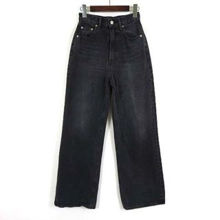 スライ(SLY)のスライ SLY JEANS デニムパンツ ジーンズ ワイド バギー S 0 黒(デニム/ジーンズ)