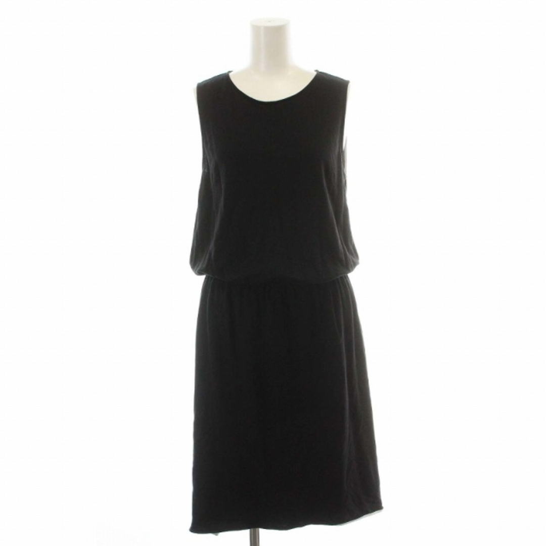 BARNEYS NEW YORK - BARNEYS NEW YORK ワンピース ひざ丈 38 M 黒の