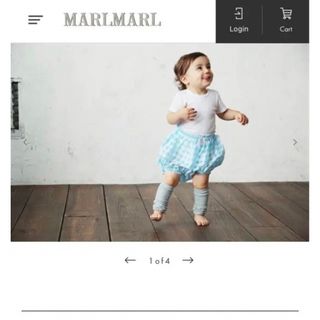 マールマール(MARLMARL)のMARLMARL ブルマ　チェック　ブルー　お食い初め　一歳　誕生日(パンツ)