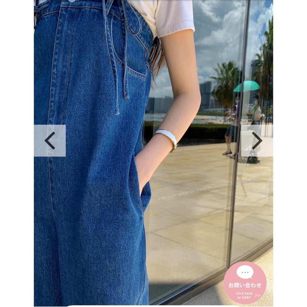 BIRTHDAY BASH(バースデーバッシュ)の新品・未着用 Birthday Bush 2way Denim Rompers レディースのパンツ(オールインワン)の商品写真