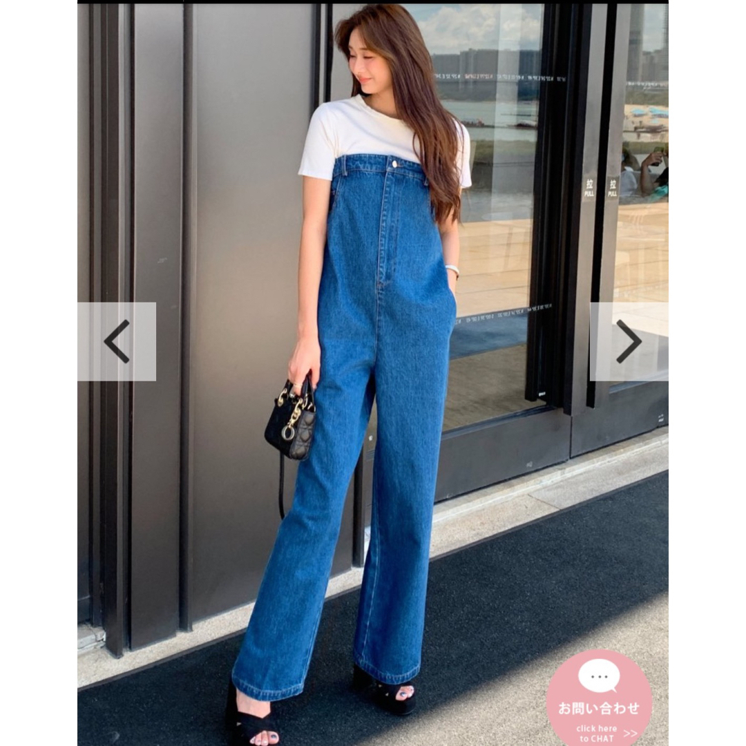 BIRTHDAY BASH(バースデーバッシュ)の新品・未着用 Birthday Bush 2way Denim Rompers レディースのパンツ(オールインワン)の商品写真