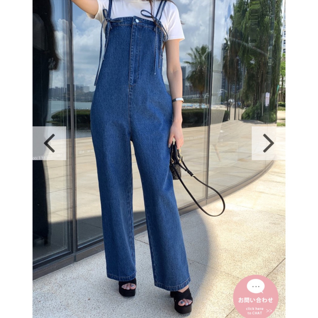 BIRTHDAY BASH(バースデーバッシュ)の新品・未着用 Birthday Bush 2way Denim Rompers レディースのパンツ(オールインワン)の商品写真