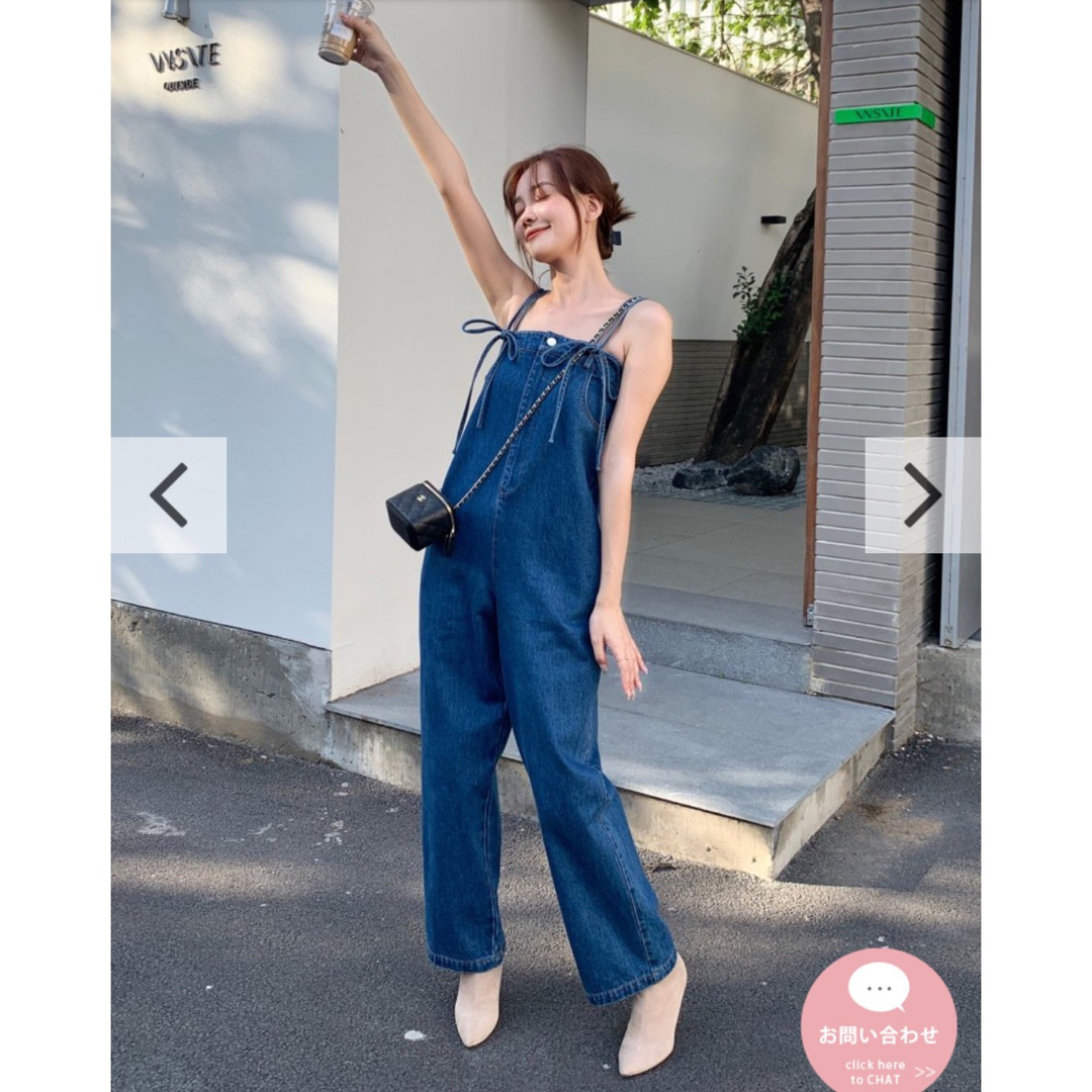 BIRTHDAY BASH(バースデーバッシュ)の新品・未着用 Birthday Bush 2way Denim Rompers レディースのパンツ(オールインワン)の商品写真