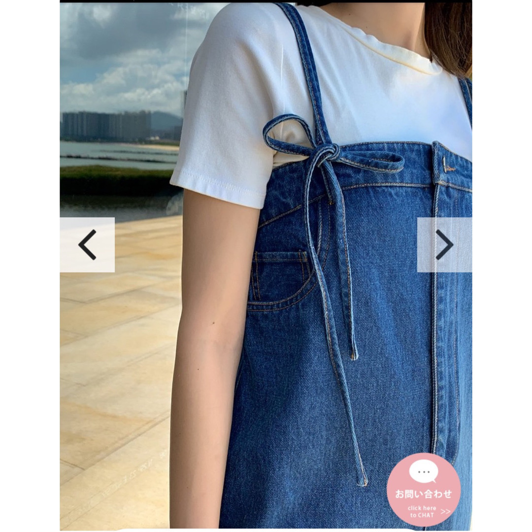 BIRTHDAY BASH(バースデーバッシュ)の新品・未着用 Birthday Bush 2way Denim Rompers レディースのパンツ(オールインワン)の商品写真