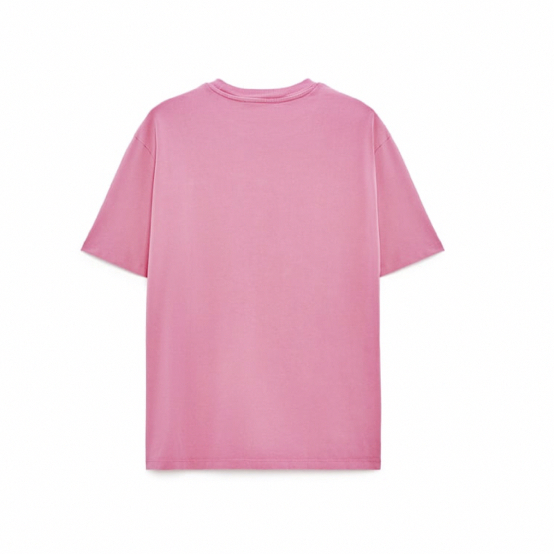 ZARA(ザラ)のBarbie ZARA コラボ　Tシャツピンク　Sサイズ　新品 レディースのトップス(Tシャツ(半袖/袖なし))の商品写真