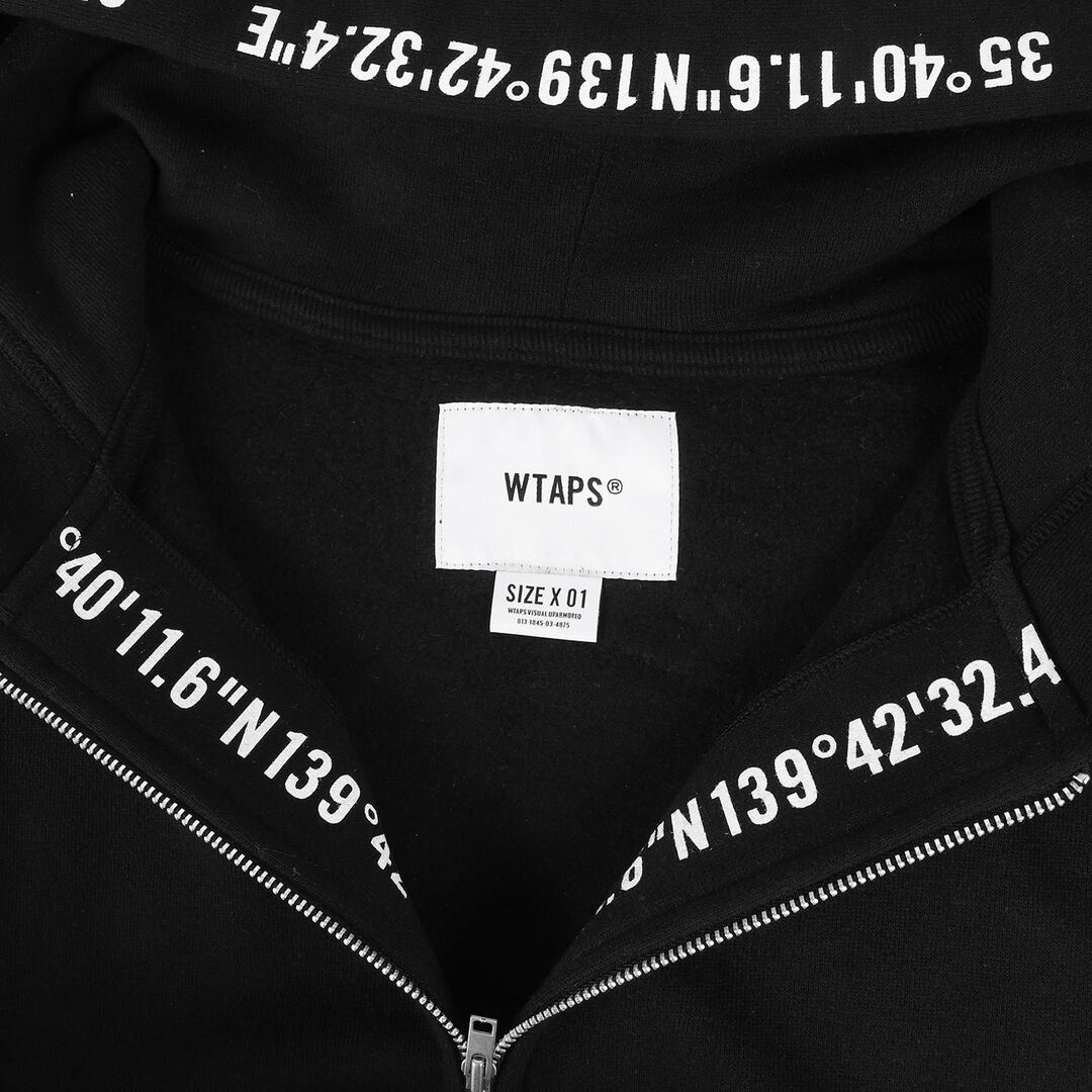 WTAPS ダブルタップス パーカー サイズ:S 22AW クロスボーン フルジップ スウェット パーカー X3.0 / ZIP HOODY / CTPL ブラック 黒 トップス フーディー ルーズシルエット ストリート ミリタリー カジュアル ブランド 【メンズ】【美品】