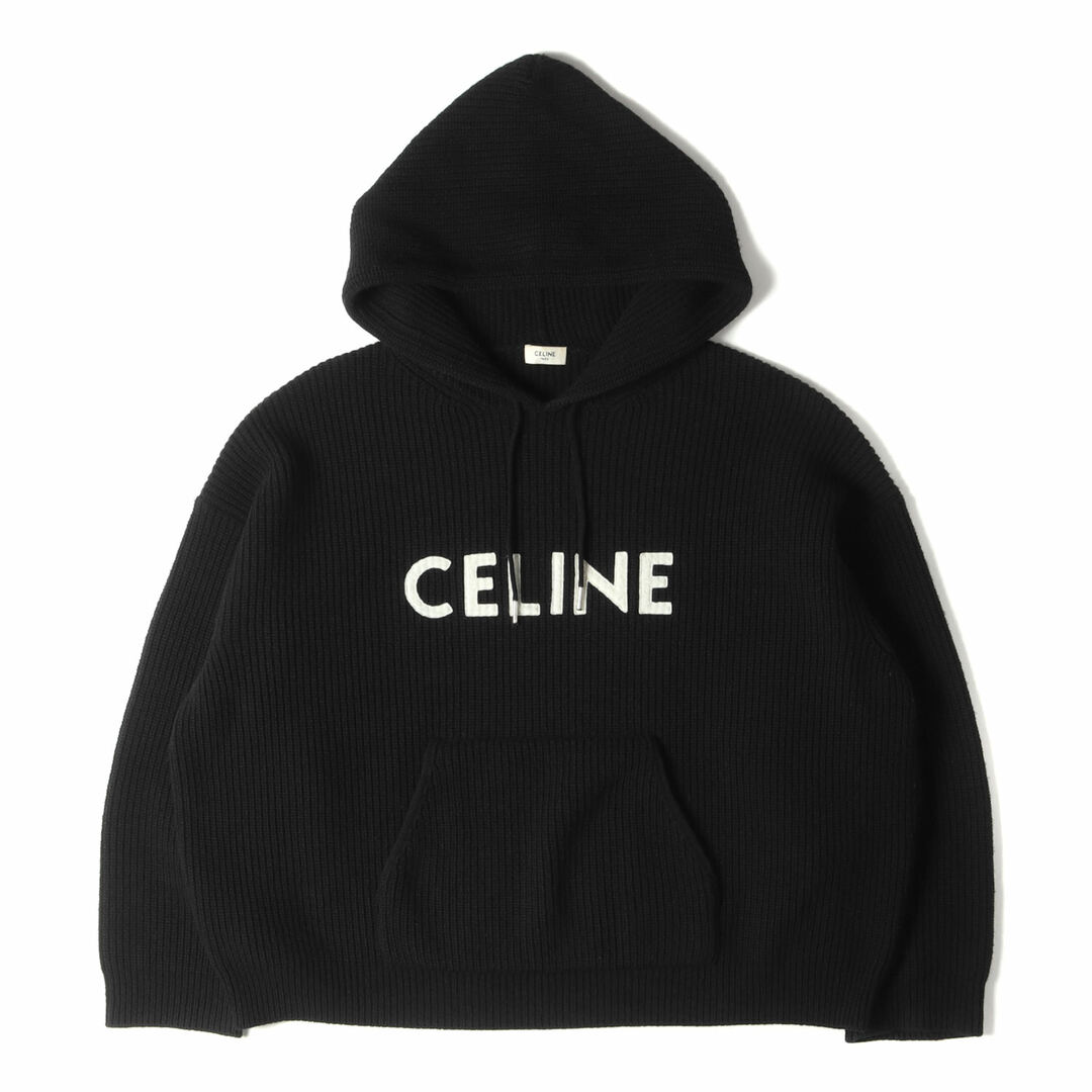 CELINE セリーヌ パーカー サイズ:XL ブランドロゴパッチ付き ルーズ