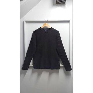 ギャップ(GAP)の00’s GAP リブ編み コットン ニット セーター ブラック M(ニット/セーター)