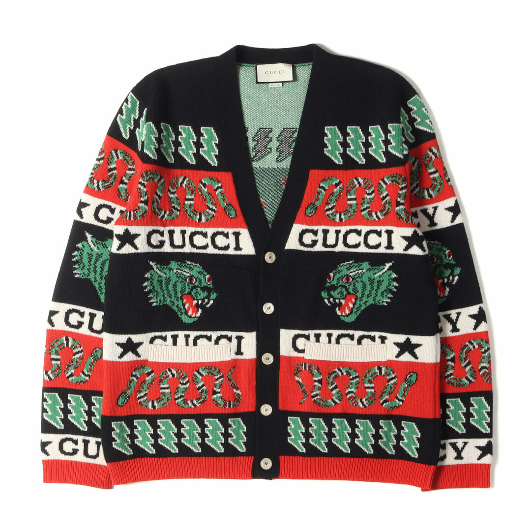 Gucci - GUCCI グッチ カーディガン サイズ:M シンボルズ ロゴ