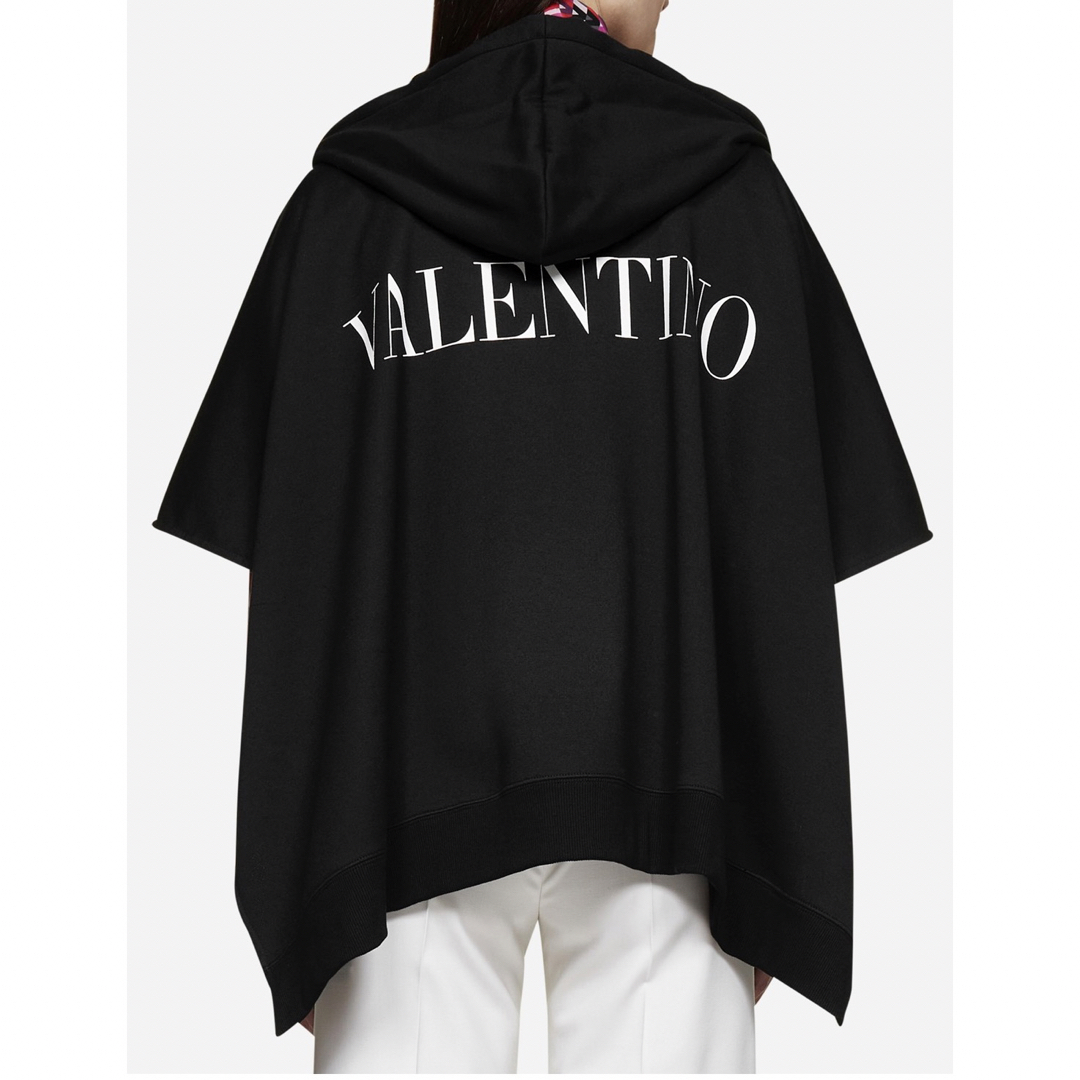 VALENTINO ヴァレンティノ タフタロゴポンチョパーカー スウェット