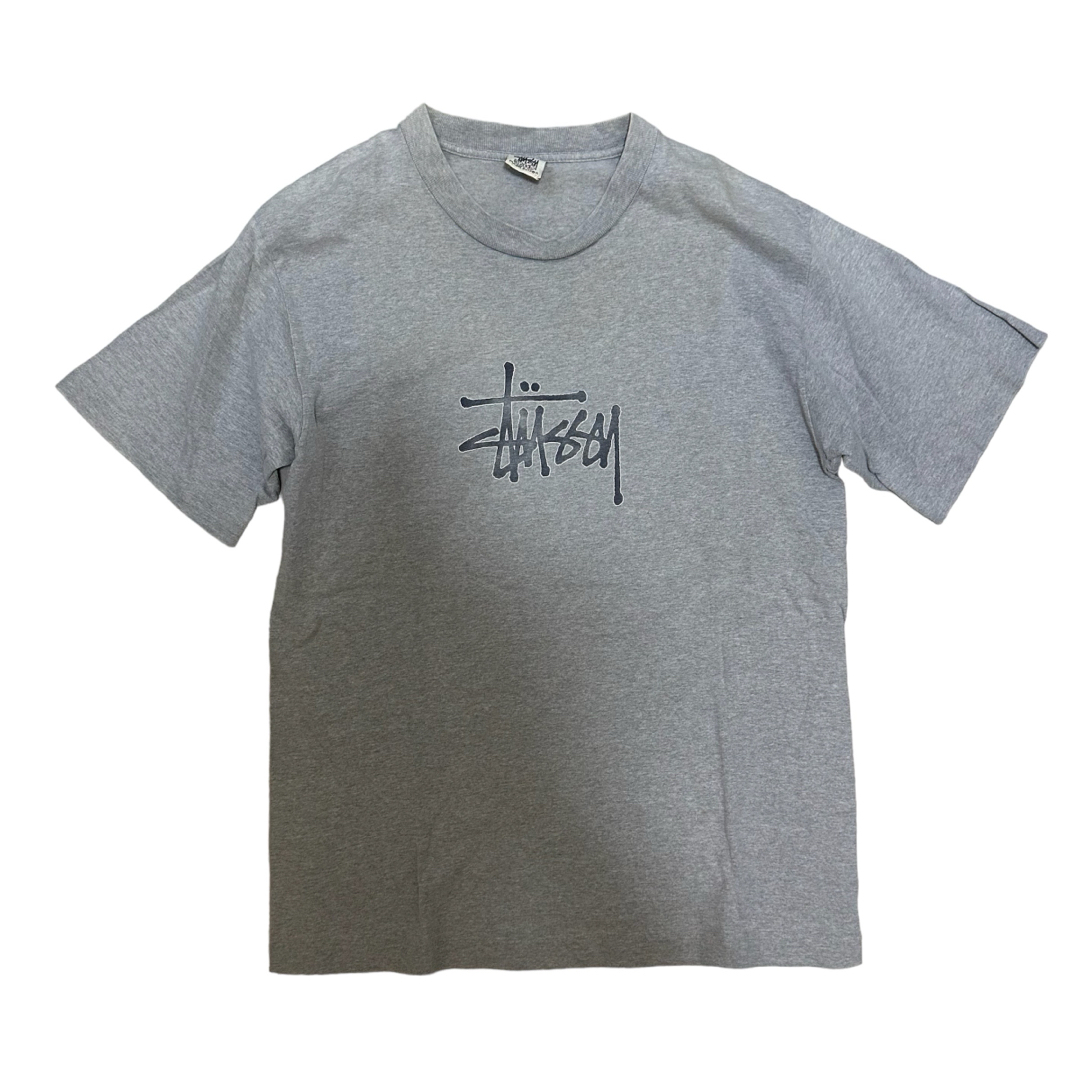 old stussy グレー　Tシャツ　白タグ