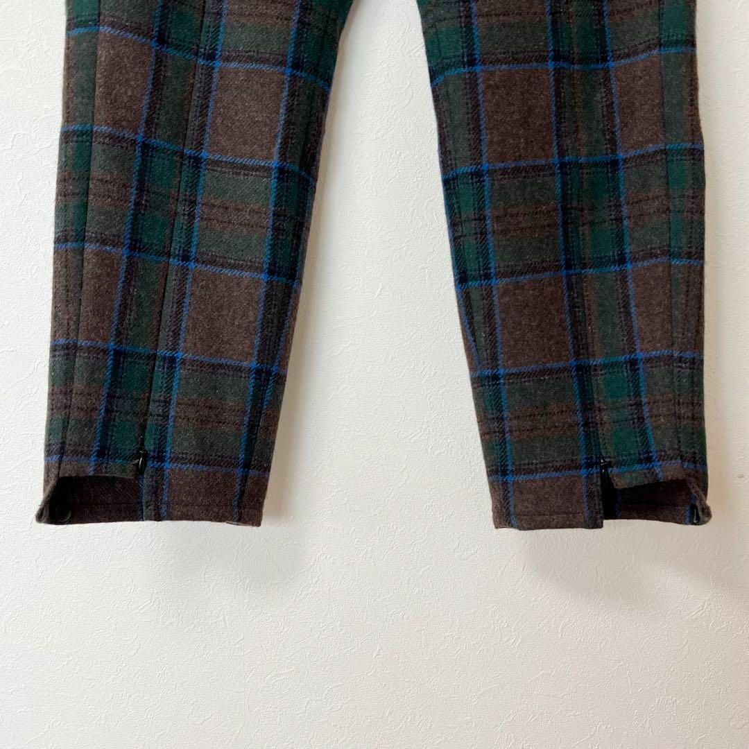 jieda 19aw PLAID TUCK SLACKS