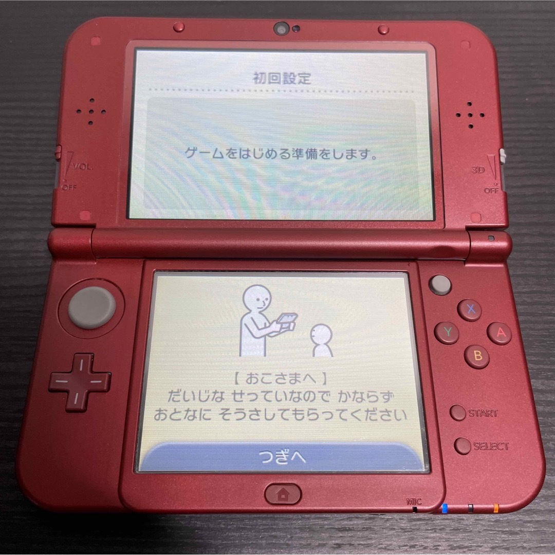 Newニンテンドー3DSLL メタリックレッド 任天堂 剥がれ-