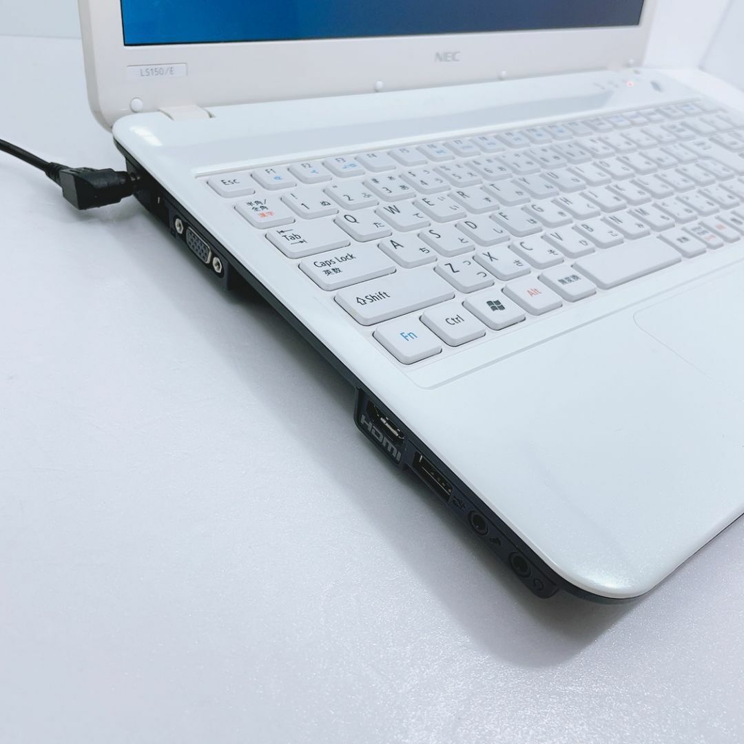 NEC - 美品✨可愛い白ノートパソコン✨初期設定済み すぐ使える 初心者