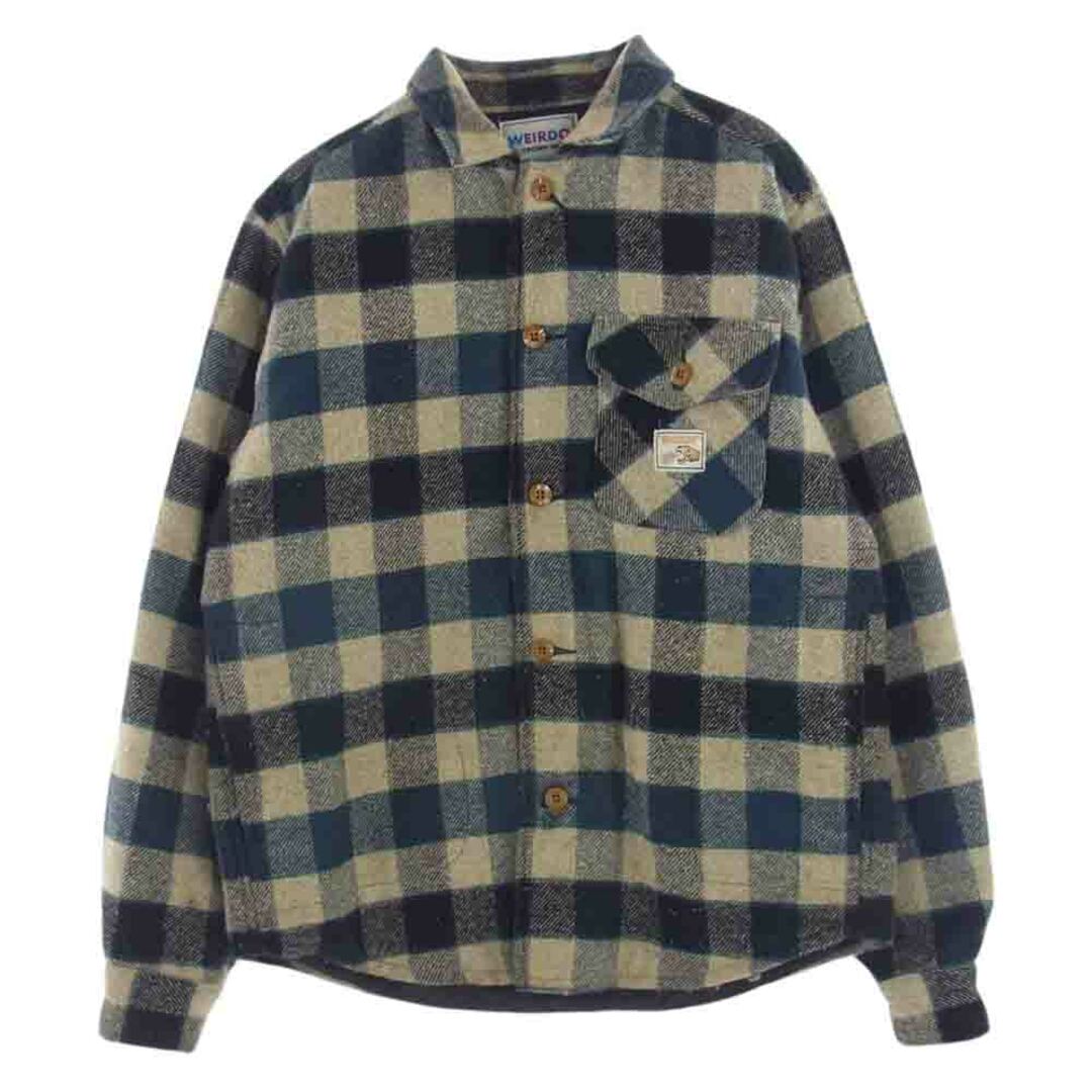 約70cm身幅WEIRDO ウィアード ジャケット 20AW WRD-20-AW-14 TIGER ROD L/S QUILTING CHECK SHIRTS タイガーロッド キルティング チェック 長袖 シャツ ジャケット  マルチカラー系 M