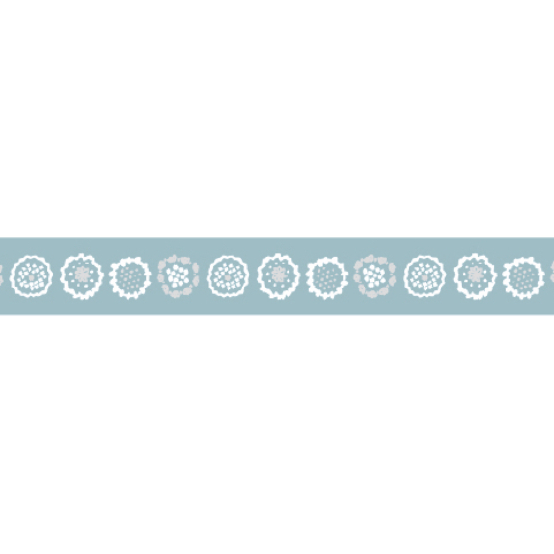 SOU・SOU(ソウソウ)のmt × ソウソウ 細マステ　「 花刺繍 」×２本　7mm幅　マスキングテープ インテリア/住まい/日用品の文房具(テープ/マスキングテープ)の商品写真