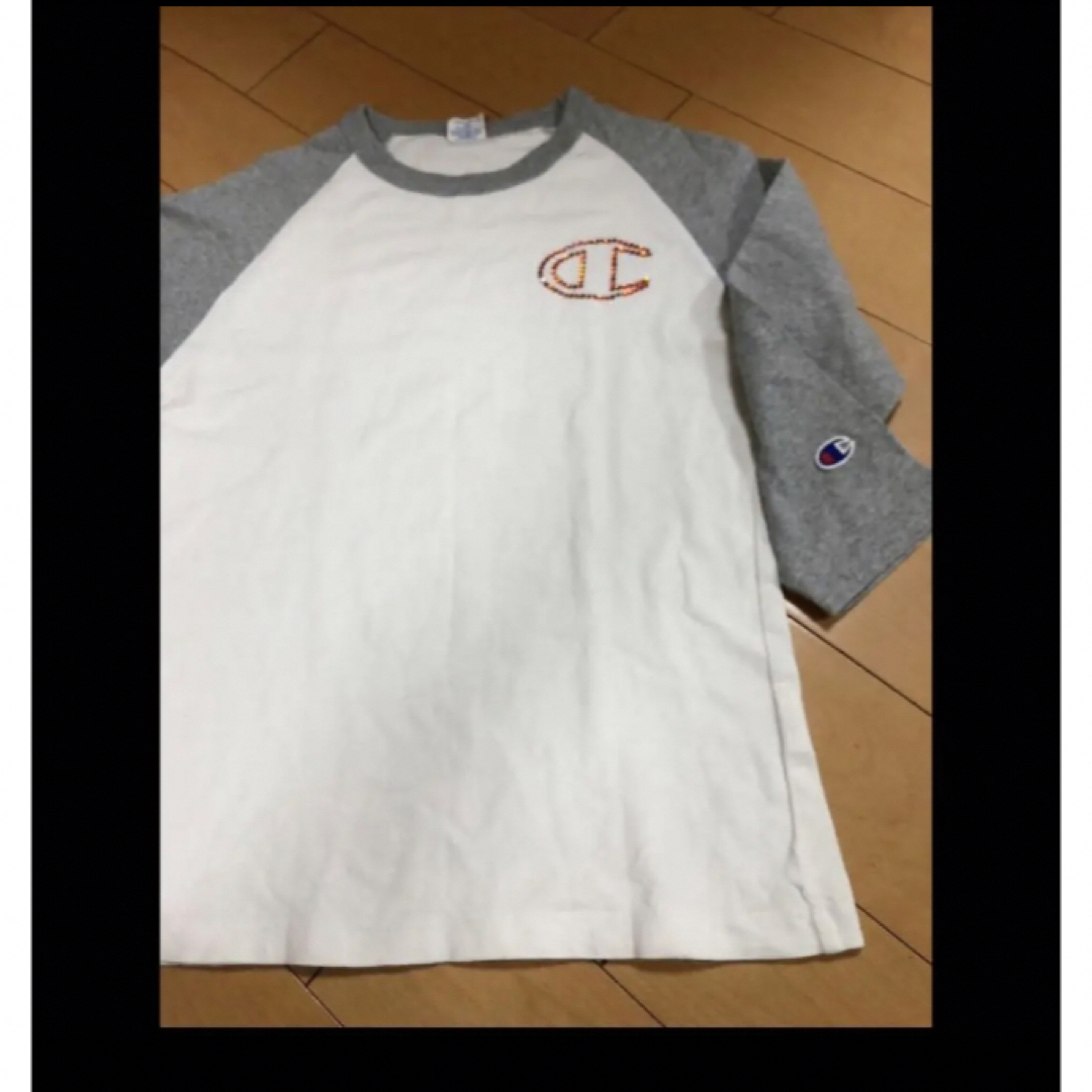 Champion(チャンピオン)のchampionラインストーンラグランカットソー レディースのトップス(カットソー(長袖/七分))の商品写真