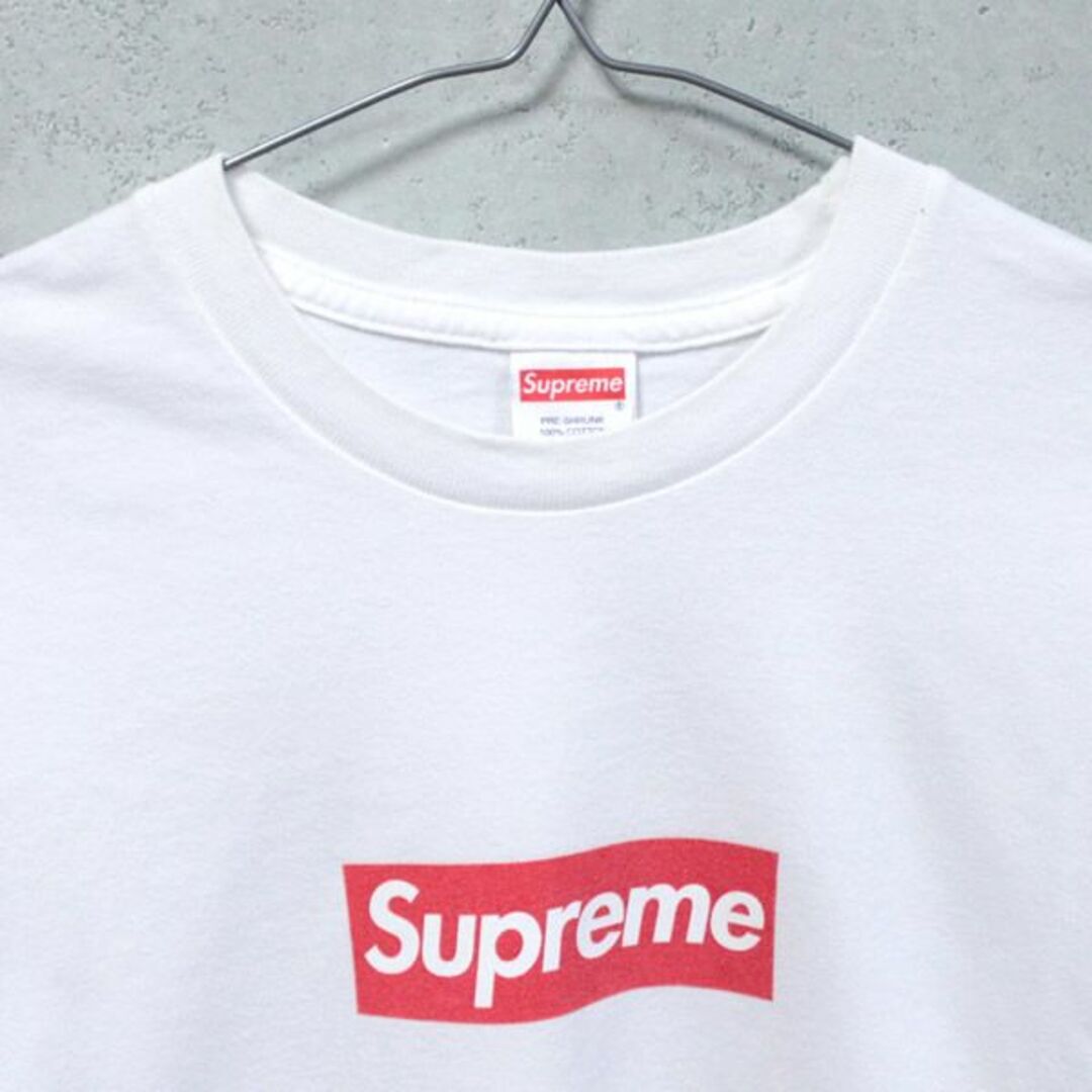 シュプリーム Supreme ボックスロゴ ロングTシャツ 赤×白 SizeS 62341