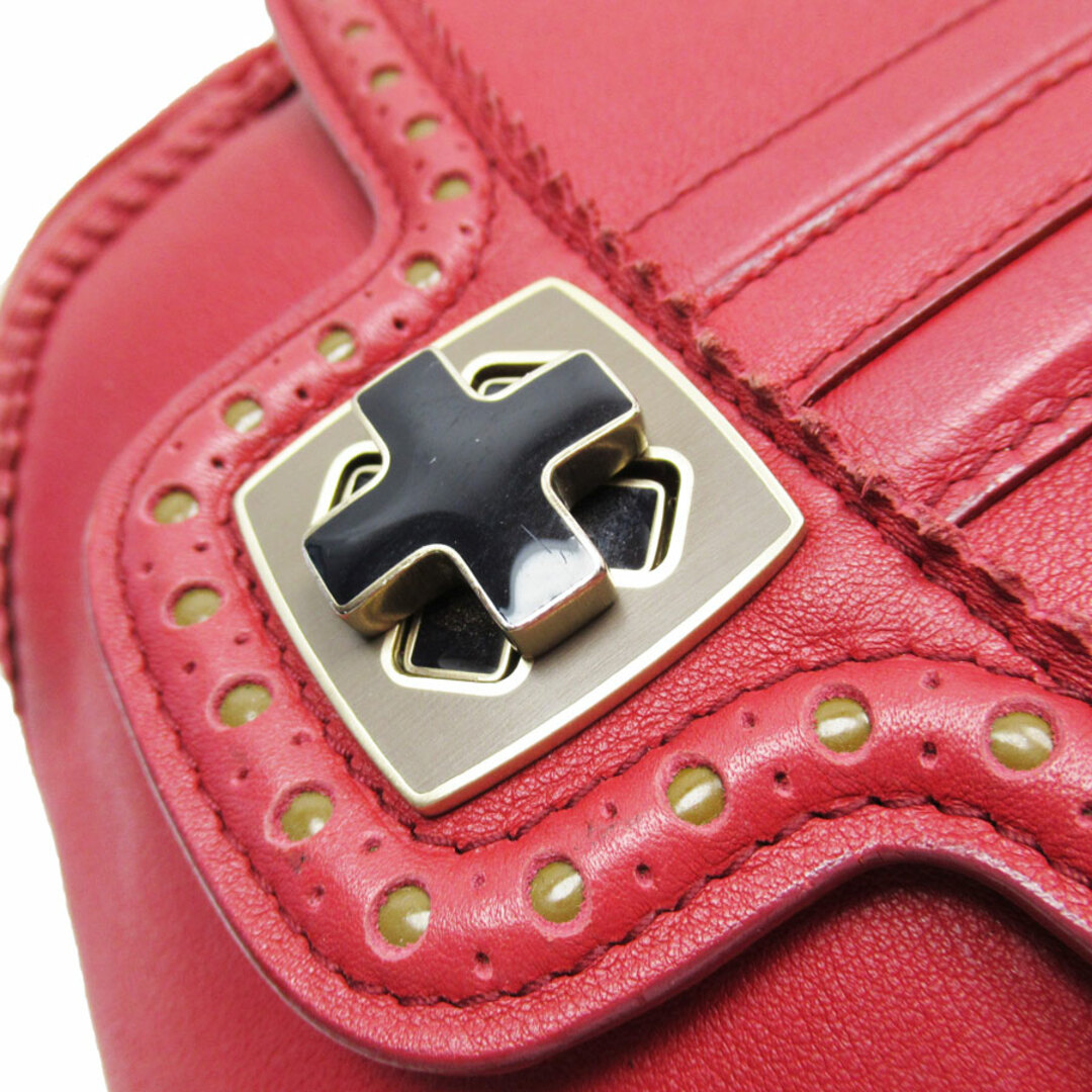 Bally(バリー)のバリー BALLY 斜め掛けショルダーバッグ レザー レッド レディース 送料無料【中古】 t19027a レディースのバッグ(ショルダーバッグ)の商品写真