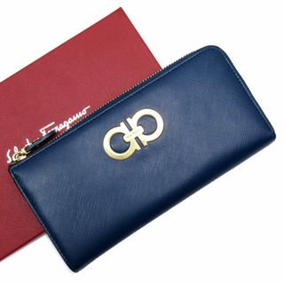 サルヴァトーレフェラガモ 長財布 財布(レディース)(ブルー・ネイビー サルヴァトーレフェラガモ 長財布 財布(レディース)(ブルー・ネイビー
